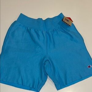 NWT Champion Men's Lazuline Blue reverse weave cutoff Shorts. Size small